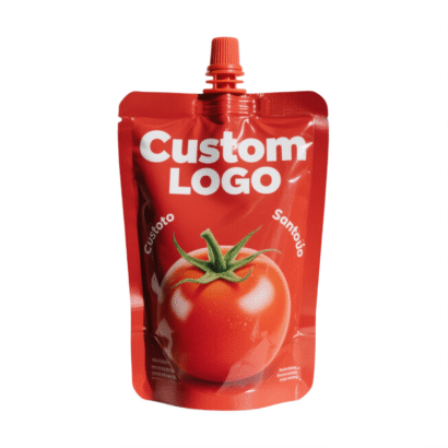 Wholesale Custom Logo Printed Spout Pouch | Standing Up Liquid Packaging for Juice Milk Yogurt & Tomato Sauce | Leak-Proof Design